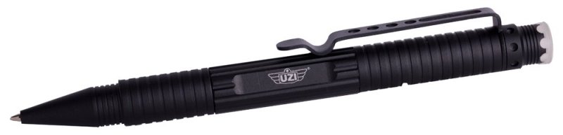 UZI Defender Tactical Pen Black Aluminum 6.10" - DNA Catcher, Standard/Fisher Space Pen Refills