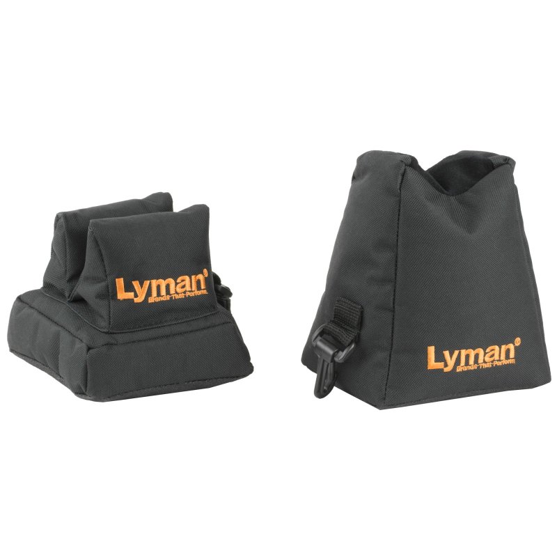 Lyman Crosshair Shooting Bag Combo Front & Rear Black Nylon