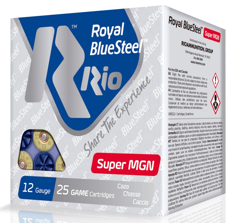 Rio Ammunition RBSSM40BB BlueSteel 12Ga 3.5" 1 3/8oz BB 25/Box
