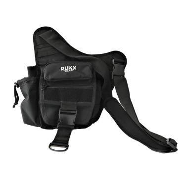 Rukx Gear ATICTSBB Single Strap Sling Bag Black 600D Polyester