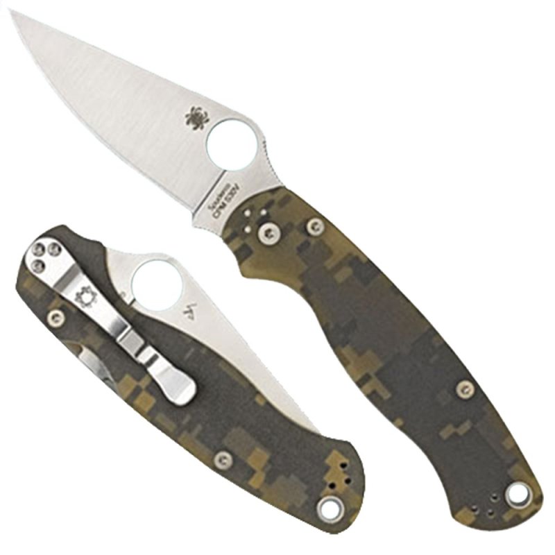 Spyderco Paramilitary 2 C81GPCMO2 3.45 In CPM S30V Camo G-10