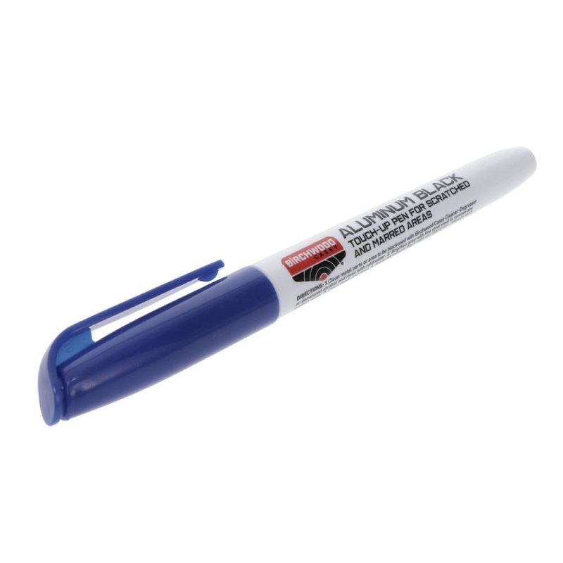 Birchwood Casey Aluminum Black Touch-Up Pen - 15121, Black Gloss Felt Tip