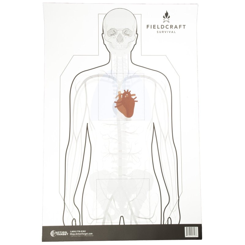 Action Target FLDC-P-100 Double-Sided 23x35 Target 100-Pack