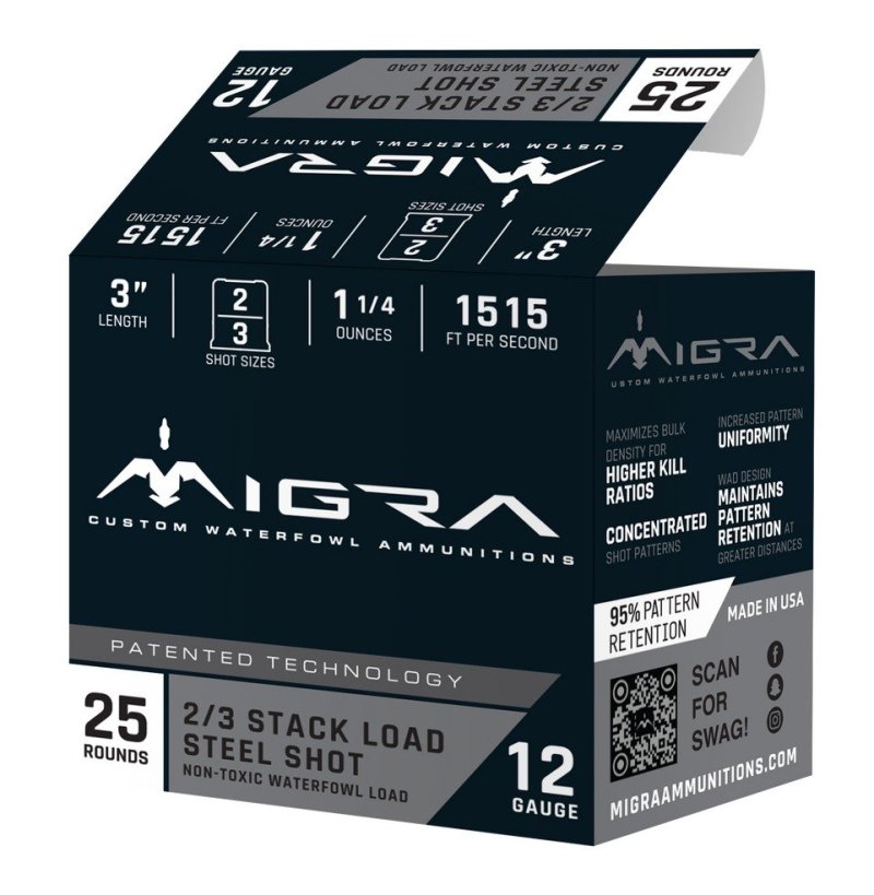 MIGRA M12AS23 12G 3" 2-3SHT 1.25 25/10