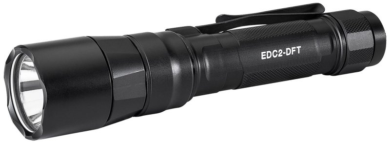 Surefire EDC2-DFT-BK Flashlight, Dual-Fuel, 700 Lumens, Black