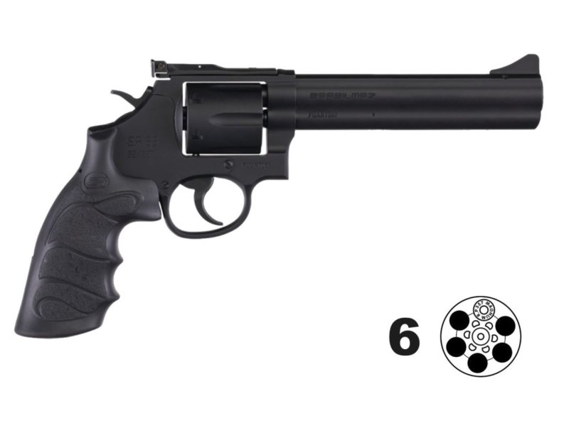 SAR USA SARSR38BL6 .357 Mag 6 In Barrel 6-Shot Black Steel Frame