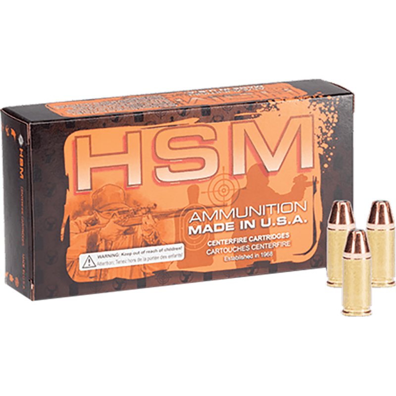 HSM HSM-357Sig-2-N 357 Sig HP Ammo 125 gr 50 rd 1250 fps 434 ft-lbs