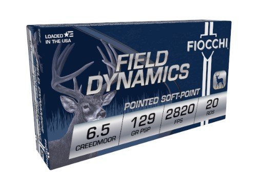 Fiocchi Field Dynamics 65CMB 6.5Creedmoor 129gr Pointed Soft Point