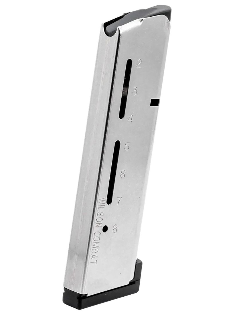 Wilson Combat 500AHD 8rd 45 ACP+P Magazine Stainless Steel Aluminum Base