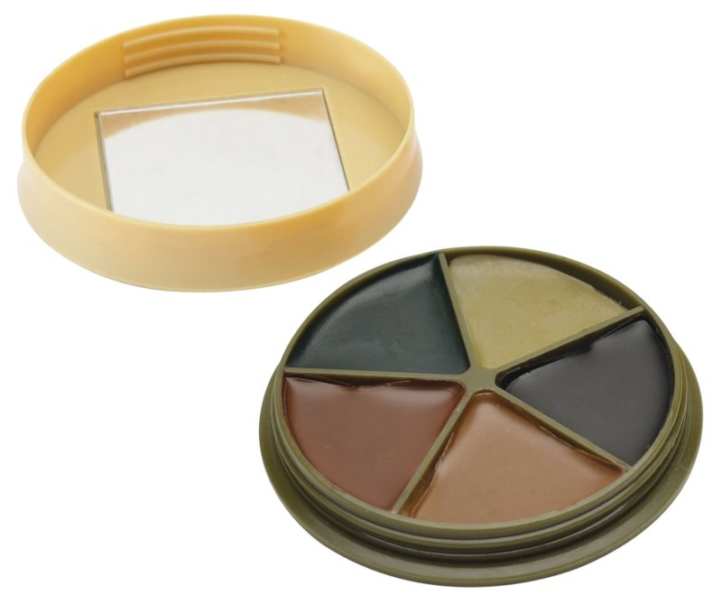 DNZ Products CMOFP5 Camo Face Paint Kit Black/Brown/Green/Sand/Light Green