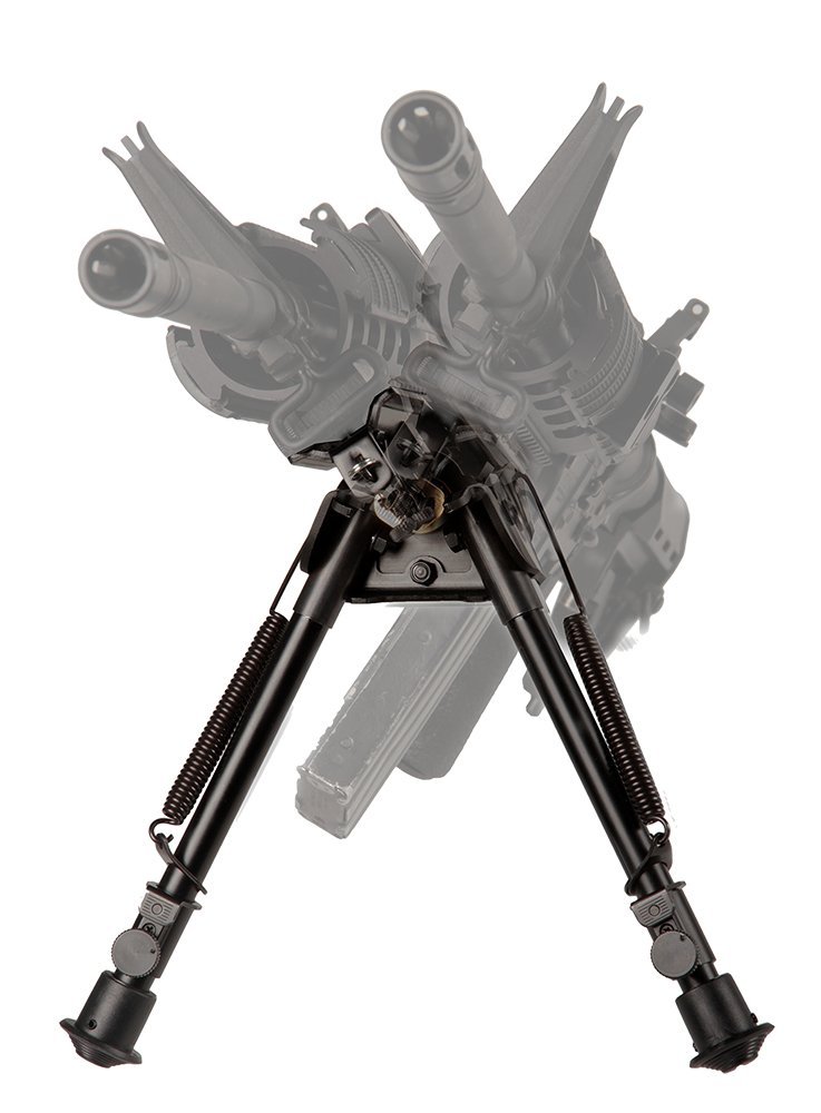Blackhawk 71BP09BK Sportster Pivot Traverse Bipod 6"-9" Black Anodized