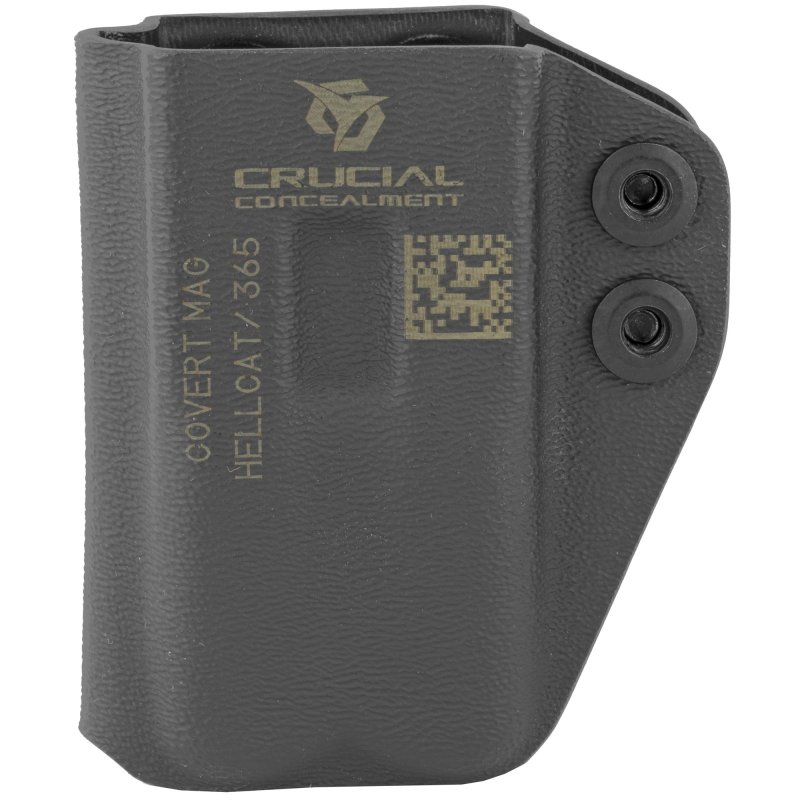 Crucial Concealment 1039 Covert Mag Pouch, IWB, Ambidextrous, Kydex, Black