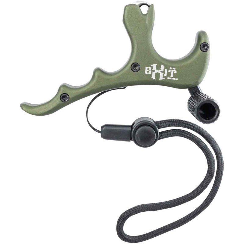 B3 EXIT L4 Release 4-Finger OD Green, Stainless Steel Lanyard