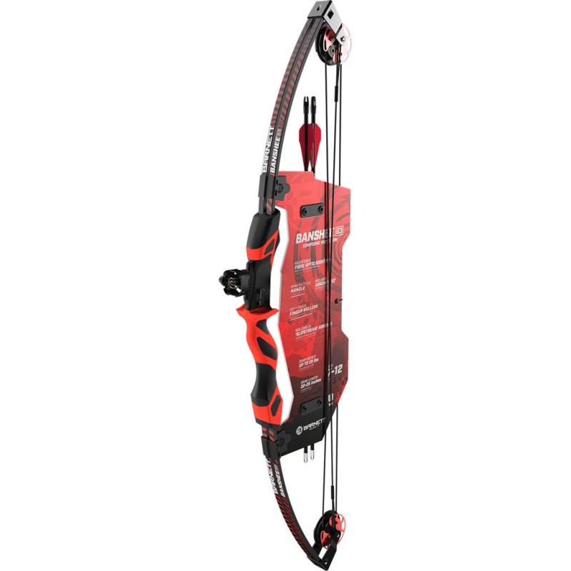 Barnett Outdoors Banshee G3 Compound Bow RH Red 15 lbs BAR30016