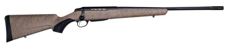 Tikka JRTXRT319 T3x Lite 6.5 PRC Bolt, 3rd, 24.3" Threaded Barrel, Steel Black Receiver, Synthetic Roughtech Desert Paint Black Web Stock, Single Stage Trigger, 44.5" Length, 7 lbs. Weight