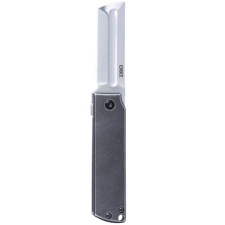 CRKT 5915 Minimalx 2.1" Chisel Blade Gray Stainless Steel Handle