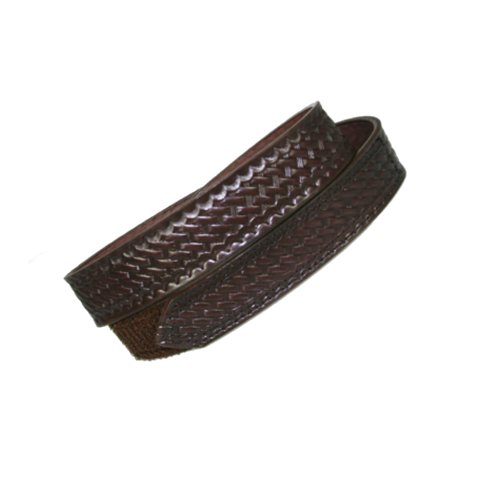 Boston Leather 1 1/2 Hook and Loop Tipped Belt Brown 36 In
