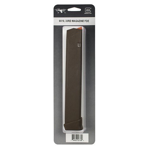 Glock 47463 33-Round 9mm FDE Polymer Magazine for G17/34/19/26/45