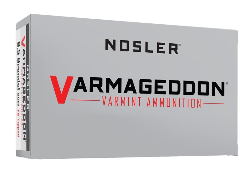 Nosler Varmageddon 6.5 Grendel 90 gr Flat Base Tipped 20 Rounds 65182