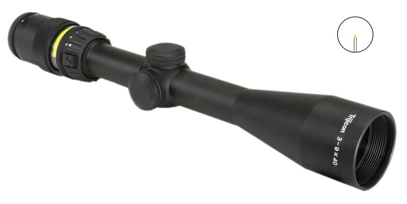 Trijicon AccuPoint 3-9x40mm Illuminated Amber Triangle Post