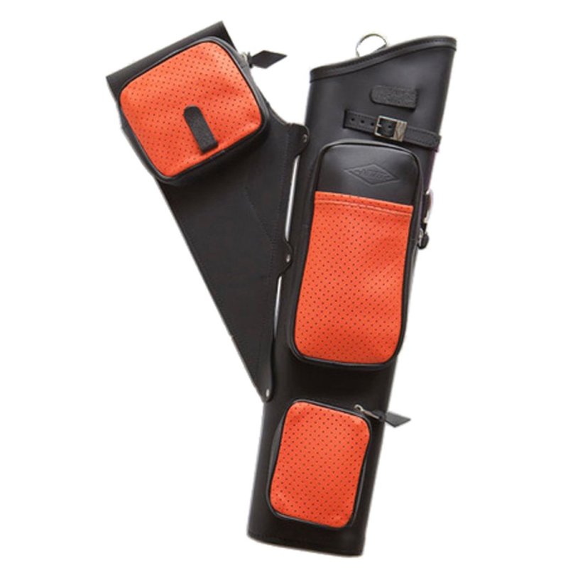 Neet NT-2300 Leather Target Quiver Black 21" RH