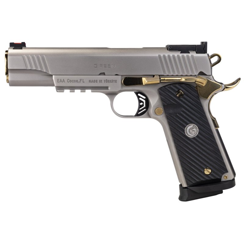 EAA 390399 MC1911 Negotiator 38 Super 5" Titanium Nitrate Semi-Auto Pistol
