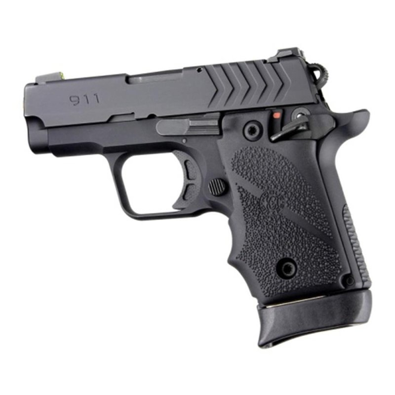 Hogue 48080 Overmolded Rubber Grip for Springfield 911 .380 Black