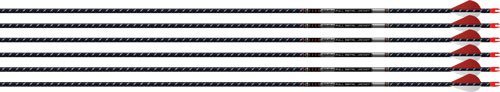 Easton 017840 5mm FMJ Arrows 300 6-Pack with 2" Blazer Vanes