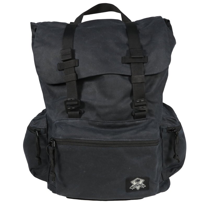Grey Ghost Gear Drifter Backpack Waxed Canvas 1820 Cu In Black