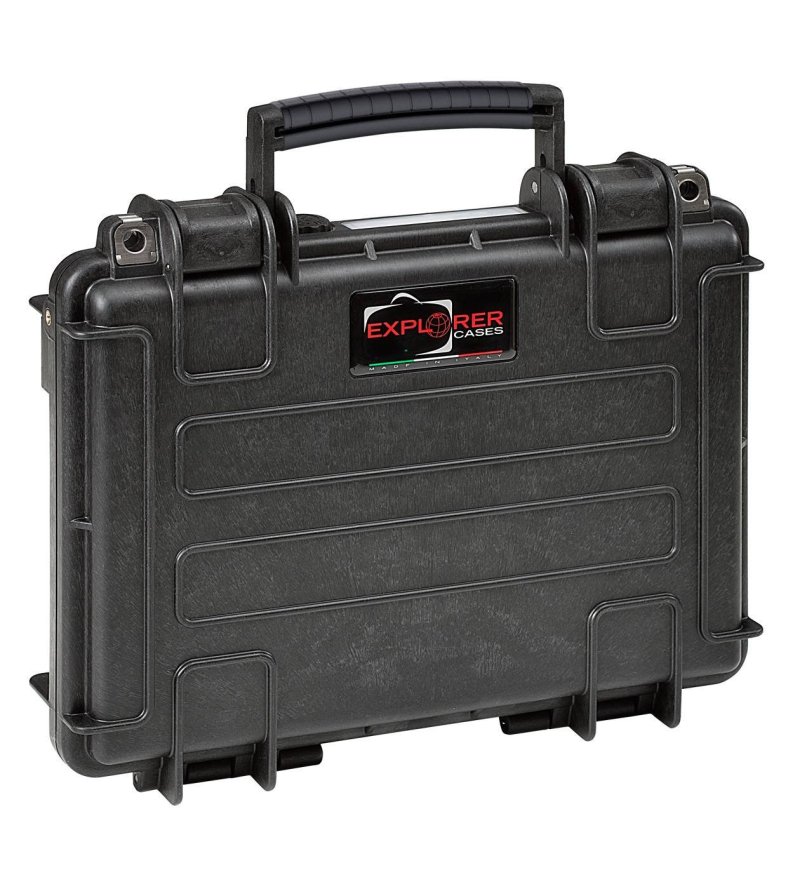 EXPLORER CASE RED3005.B Double Pistol Case Pre-Cubed Foam Black