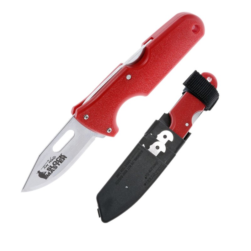 Cold Steel Click N Cut Slock Master Red Compact Folding Cutter
