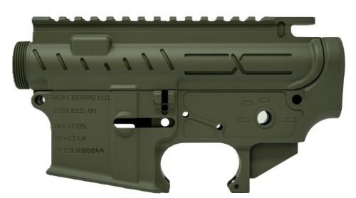 Faxon Firearms AR-15 X-Tra Lite Receiver Set Multi OD Green