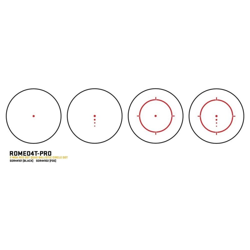 Sig Sauer SOR44101 Romeo 4T Pro 1x20mm Red Dot Sight Matte Black