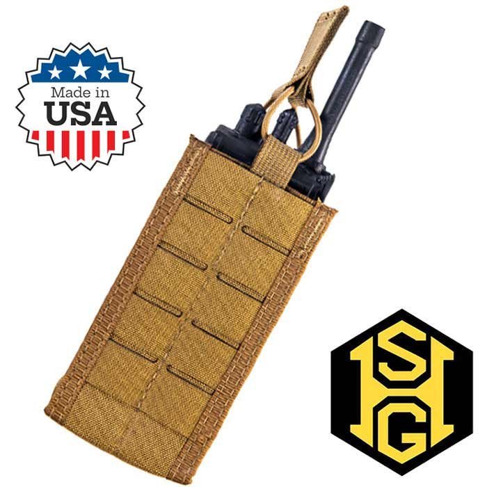 High Speed Gear Duty Radio Taco CB Black MOLLE Bungee Retention