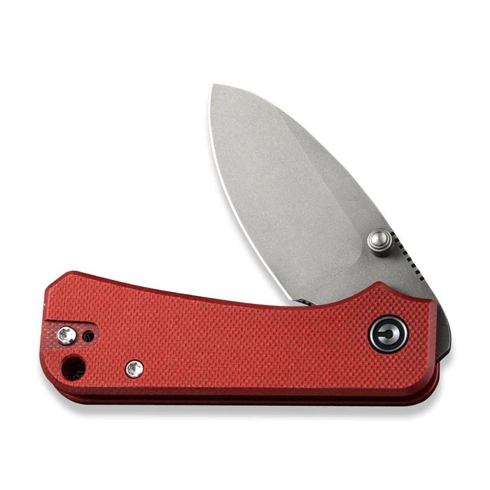 CIVIVI Baby Banter Thumb-Stud 2.34In Nitro-V Blade Red G10 Handle