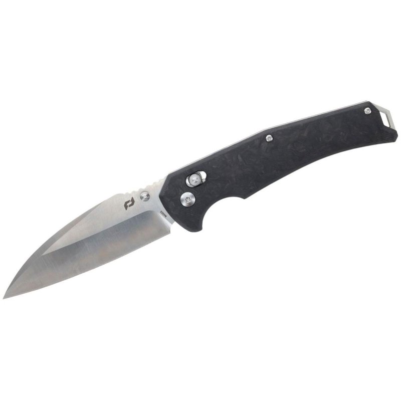 Schrade Radok Folder Knife 3.75 In Black Carbon Fiber Pivot Lock