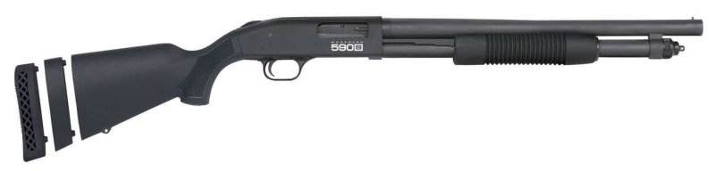 Mossberg 590S 12 Gauge Pump Action Tactical Shotgun (Matte Blued)