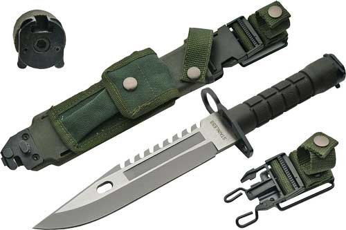 Rite Edge 210997 M-9 Commando Knife 7.75" Stainless Steel Green Handle