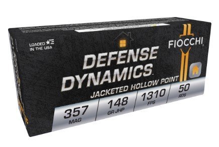 Fiocchi 357E 357Mag 148gr JHP Defense Dynamics 50rd Box