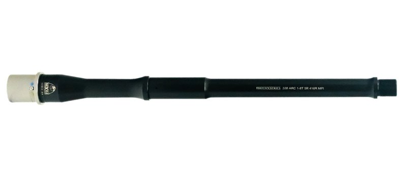Faxon 15B338A8P125NGQ5RNP3 Gunner 338 ARC 12.5" Black Nitride Barrel