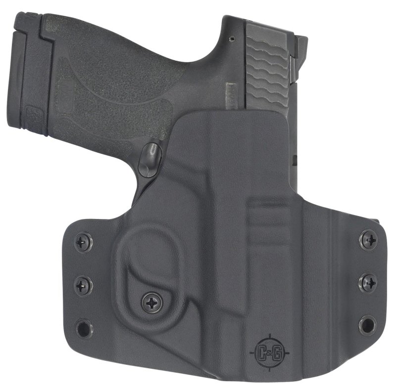C&G Holsters 0524-100 Covert OWB Kydex Black for S&W M&P Shield 9/40
