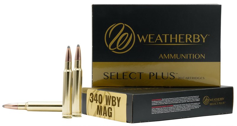 Weatherby Select Plus 340 Wthby Mag 225 gr Barnes Tipped TSX 20 Bx
