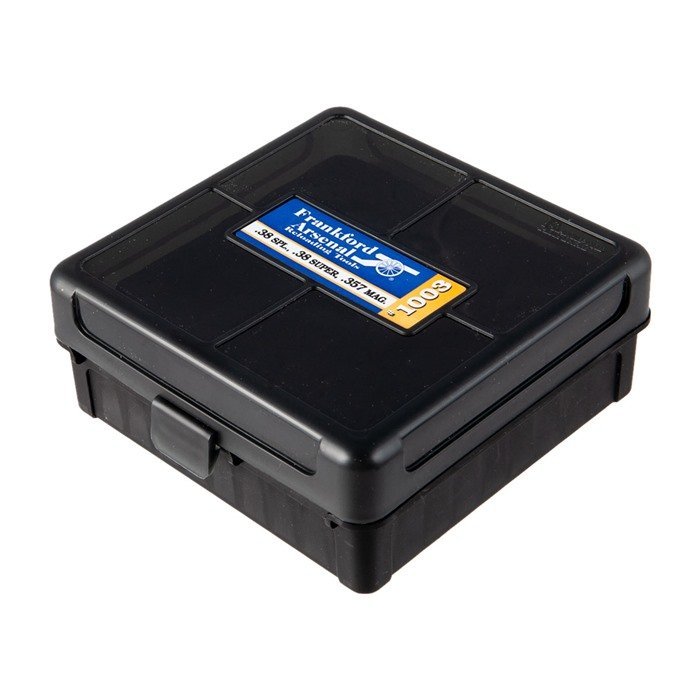FRANKFORD ARSENAL 38 SPECIAL 357 MAGNUM #1003 HINGE-TOP AMMO BOX 100 CT.