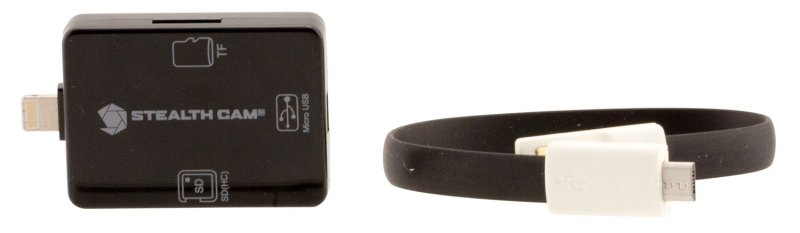Stealth Cam Memory Card Reader for Apple iPhone/iPad STCSDCRIOS