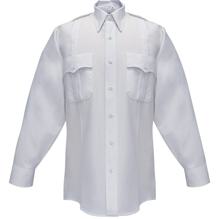 Flying Cross Duro Poplin Long Sleeve Shirt Sewn-In Creases (UPC 400116)