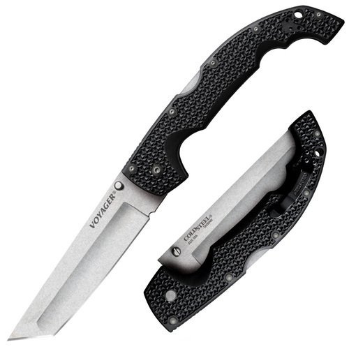 Cold Steel Voyager XL Tanto CS29AXT 5.5 In AUS-10A Black Handle