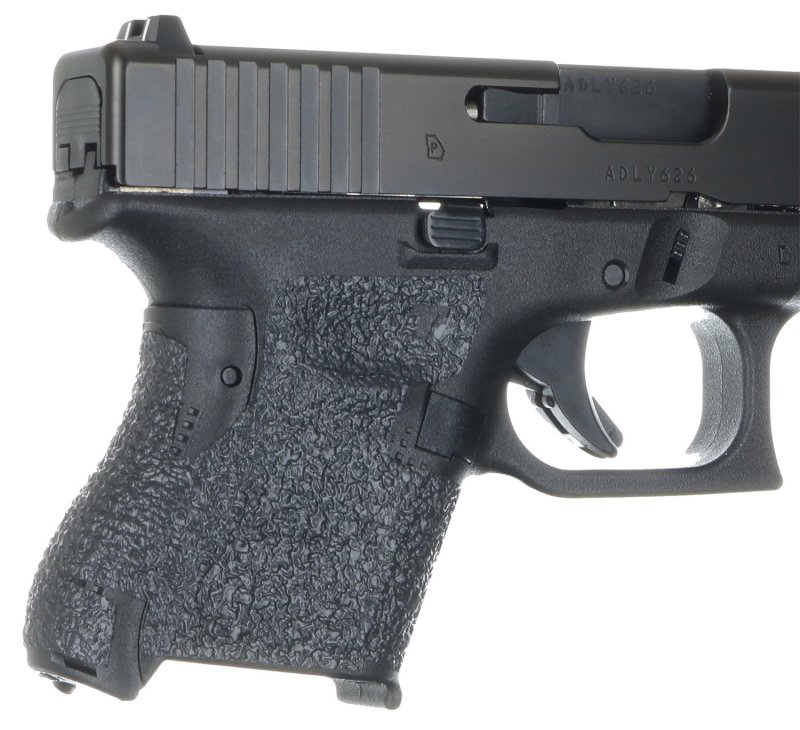 Talon Grips EV03R Textured Black Rubber Grip for Glock Gen 5 Subcompact