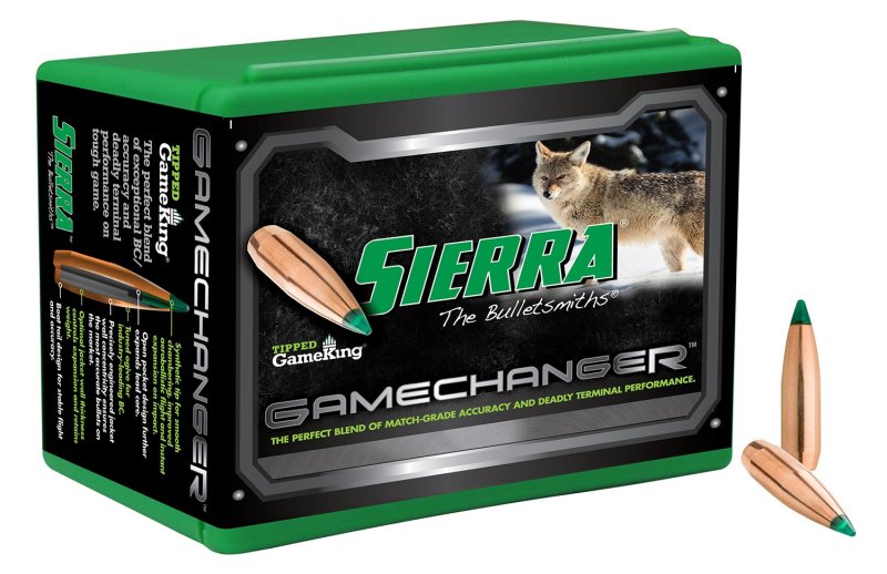 Sierra Bullets Tipped GameKing 4062 .224 Cal 64 Grain 100 Box
