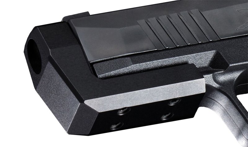 VANTAGE P365 XMACRO Rail Compensator Black Aluminum