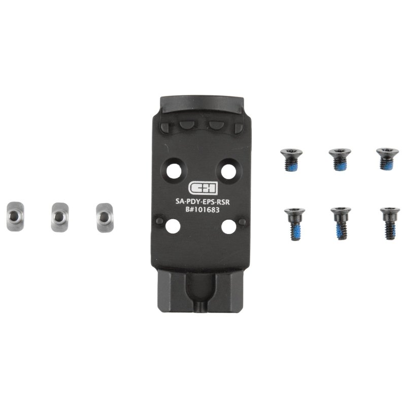 C&H Precision AOS-EPS-RSR V4 Optic Mount Plate, Black, Springfield Prodigy